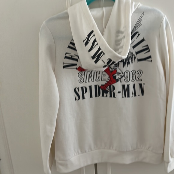 Spider man white women’s hoodie - Picture 2 of 7